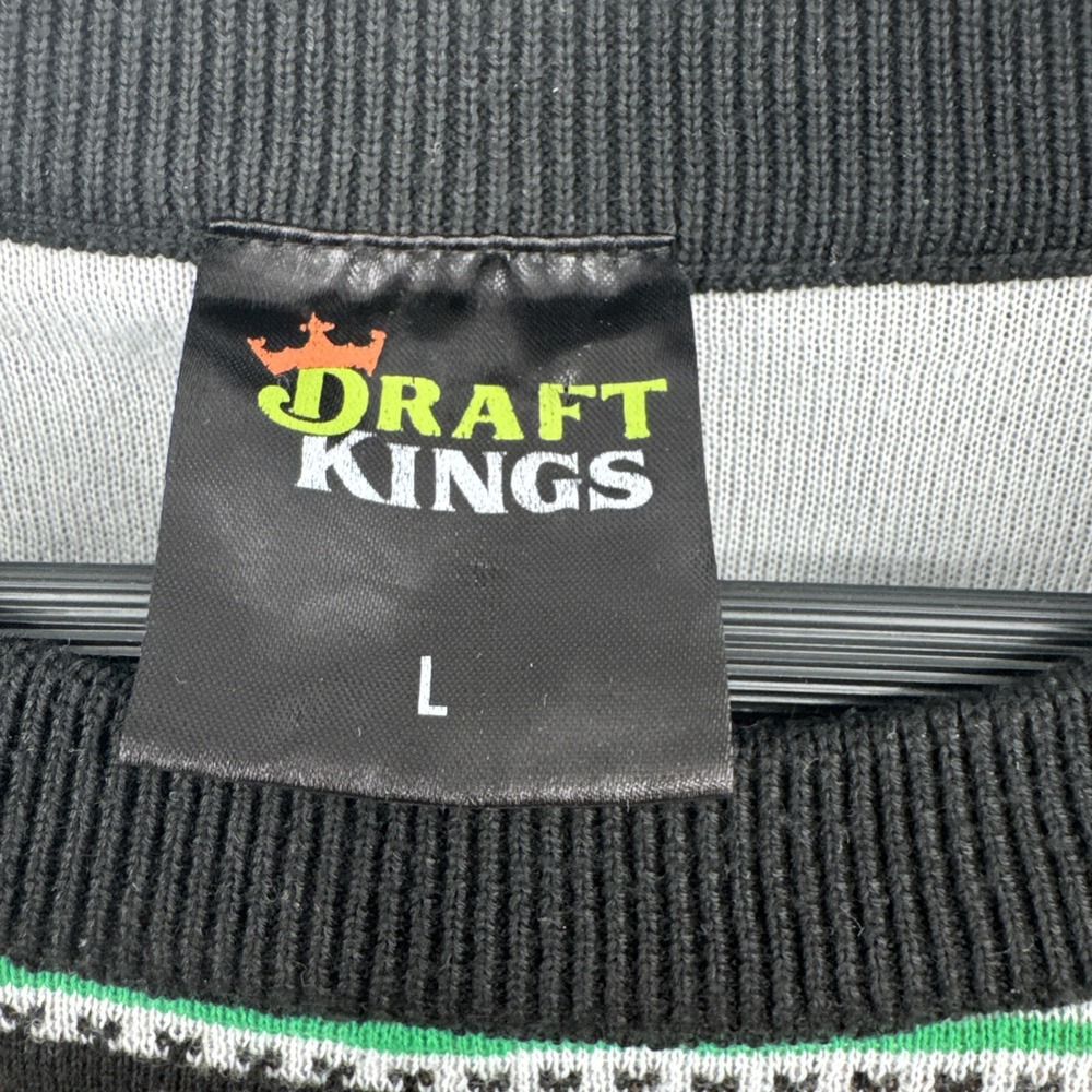 Draft Kings Mens‎ Ugly Christmas Sweater Size Large Pullover Crew Neck Holiday - Picture 3 of 9